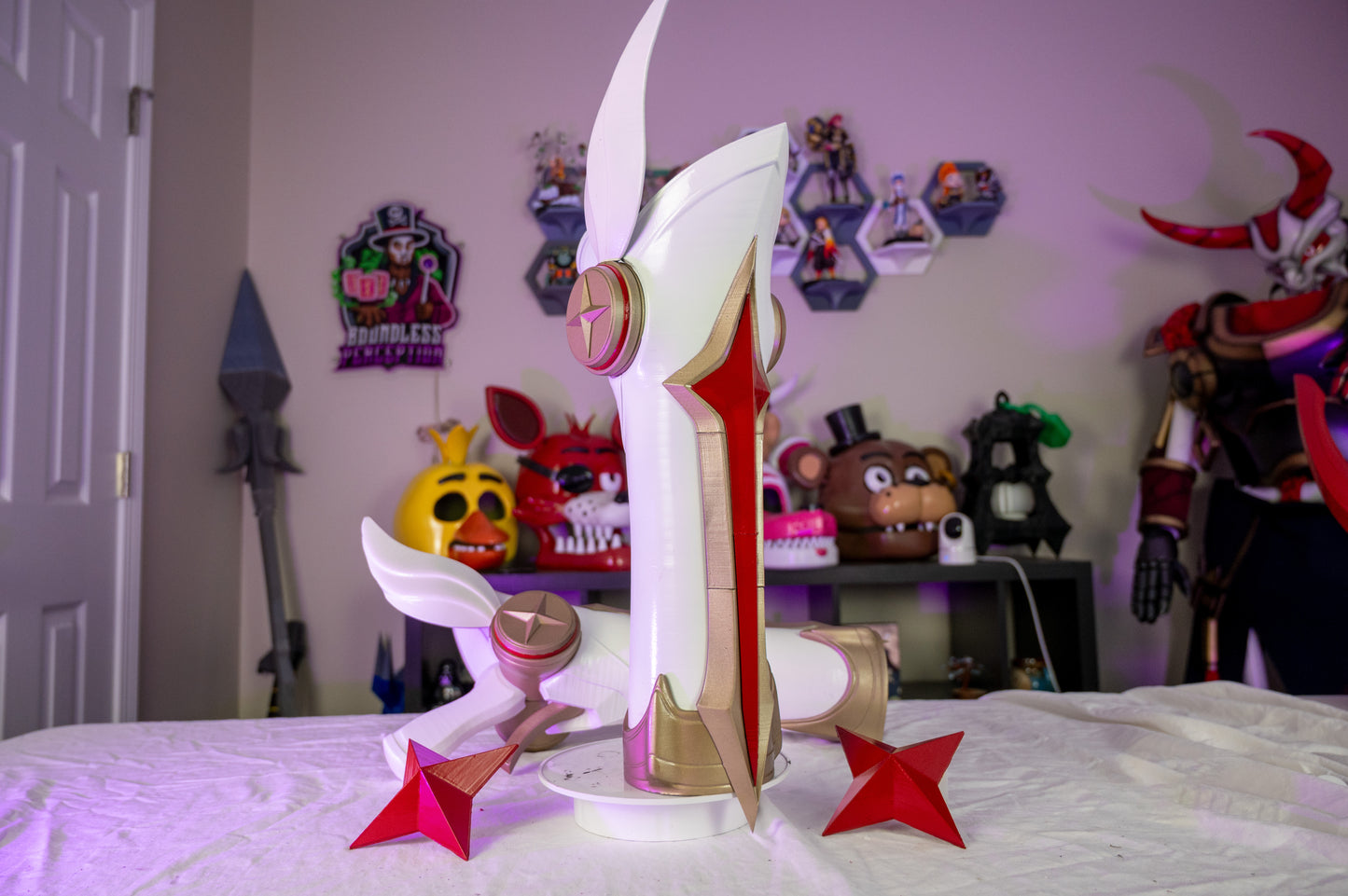 Miss Fortune Gun Prop – 3D Printed League of Legends Cosplay Weapon | 24 Inch LoL Pistol Replica