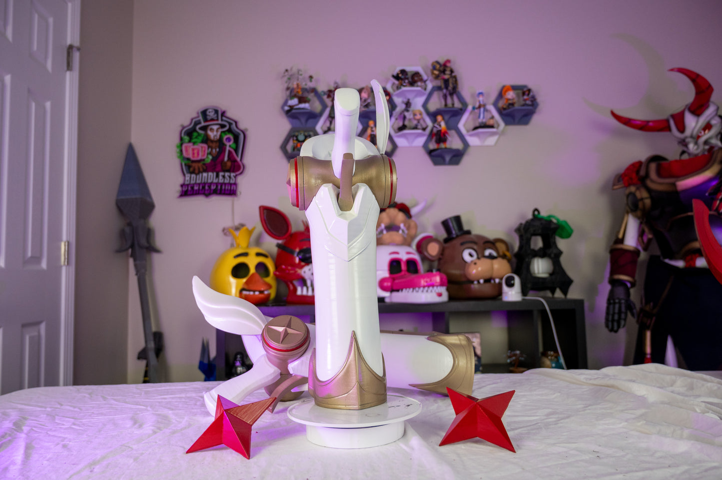 Miss Fortune Gun Prop – 3D Printed League of Legends Cosplay Weapon | 24 Inch LoL Pistol Replica