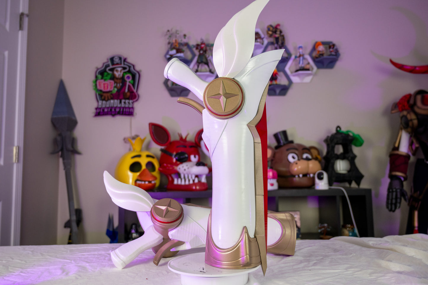 Miss Fortune Gun Prop – 3D Printed League of Legends Cosplay Weapon | 24 Inch LoL Pistol Replica