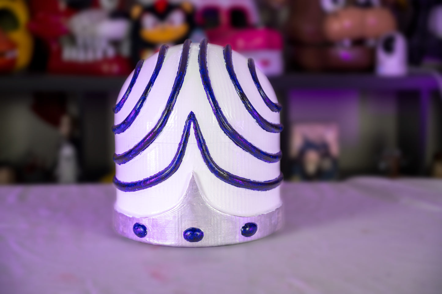 3D Printed Mojo Jojo Helmet | Powerpuff Girls Villain Cosplay Mask | Cartoon Style Costume Prop | Fan-Inspired Display Piece