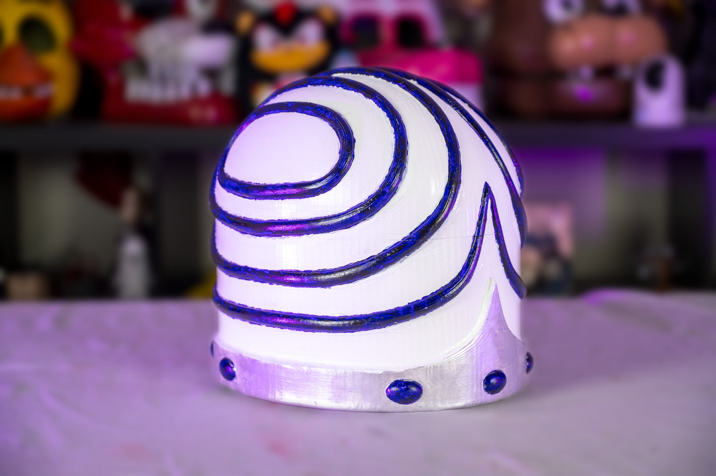 3D Printed Mojo Jojo Helmet | Powerpuff Girls Villain Cosplay Mask | Cartoon Style Costume Prop | Fan-Inspired Display Piece