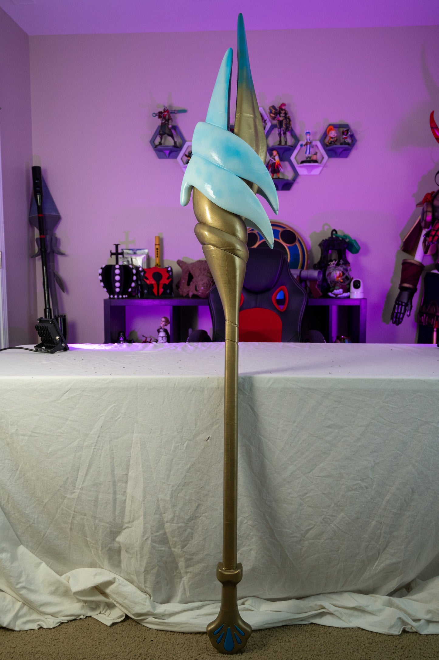 Ocean Song Nidalee Spear From League Of Legends Cosplay Prop