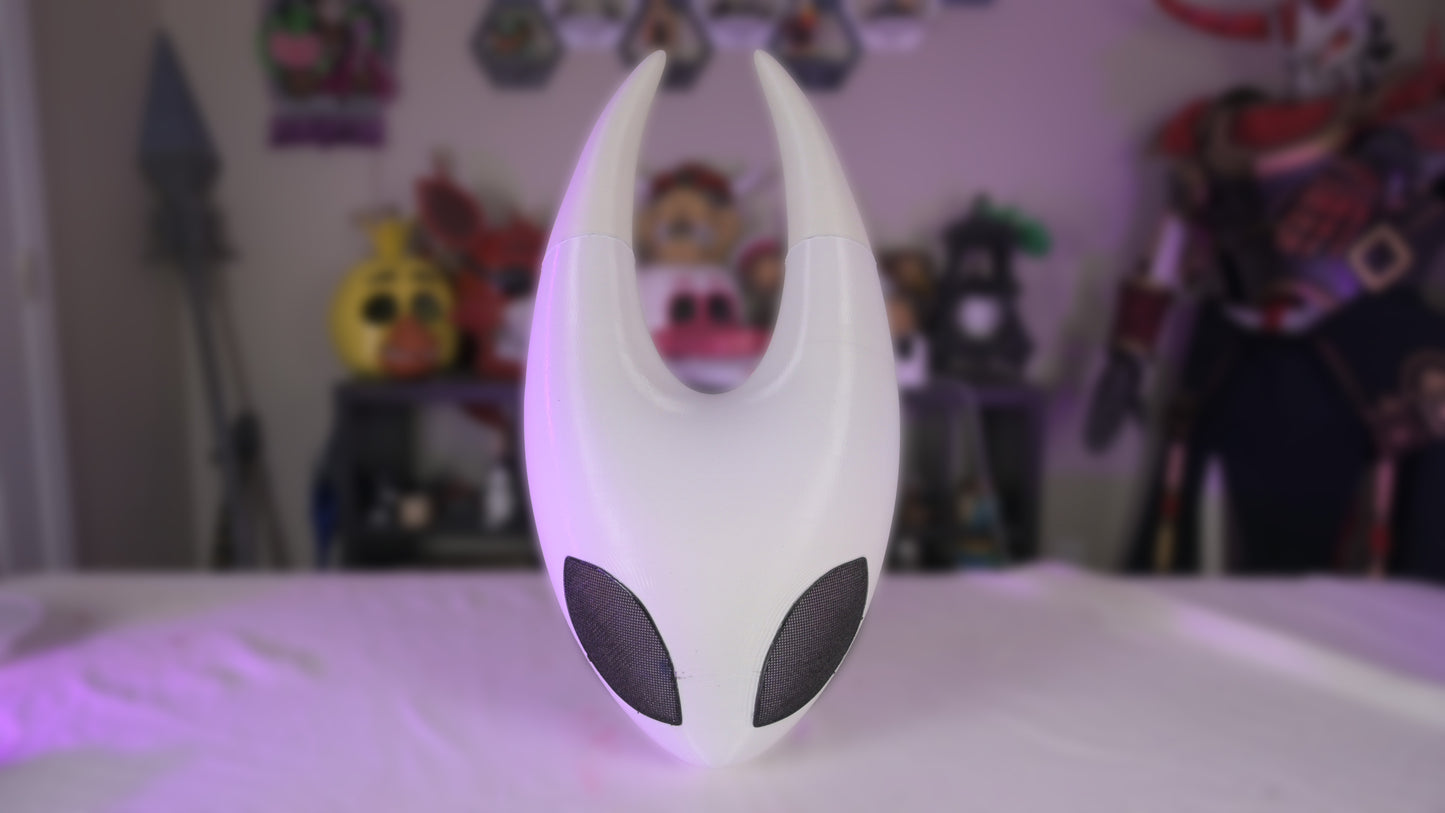 Silk Song-Inspired Knight Helmet • 3D Printed Cosplay Mask • Horned Warrior Helmet Prop