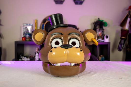 Wearable 3D Printed Five Nights at Freddy’s Freddy Cosplay Helmet