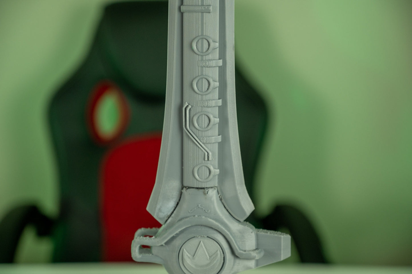 3D Printed Green Ranger Dragon Sword Flute For Power Rangers Cosplay