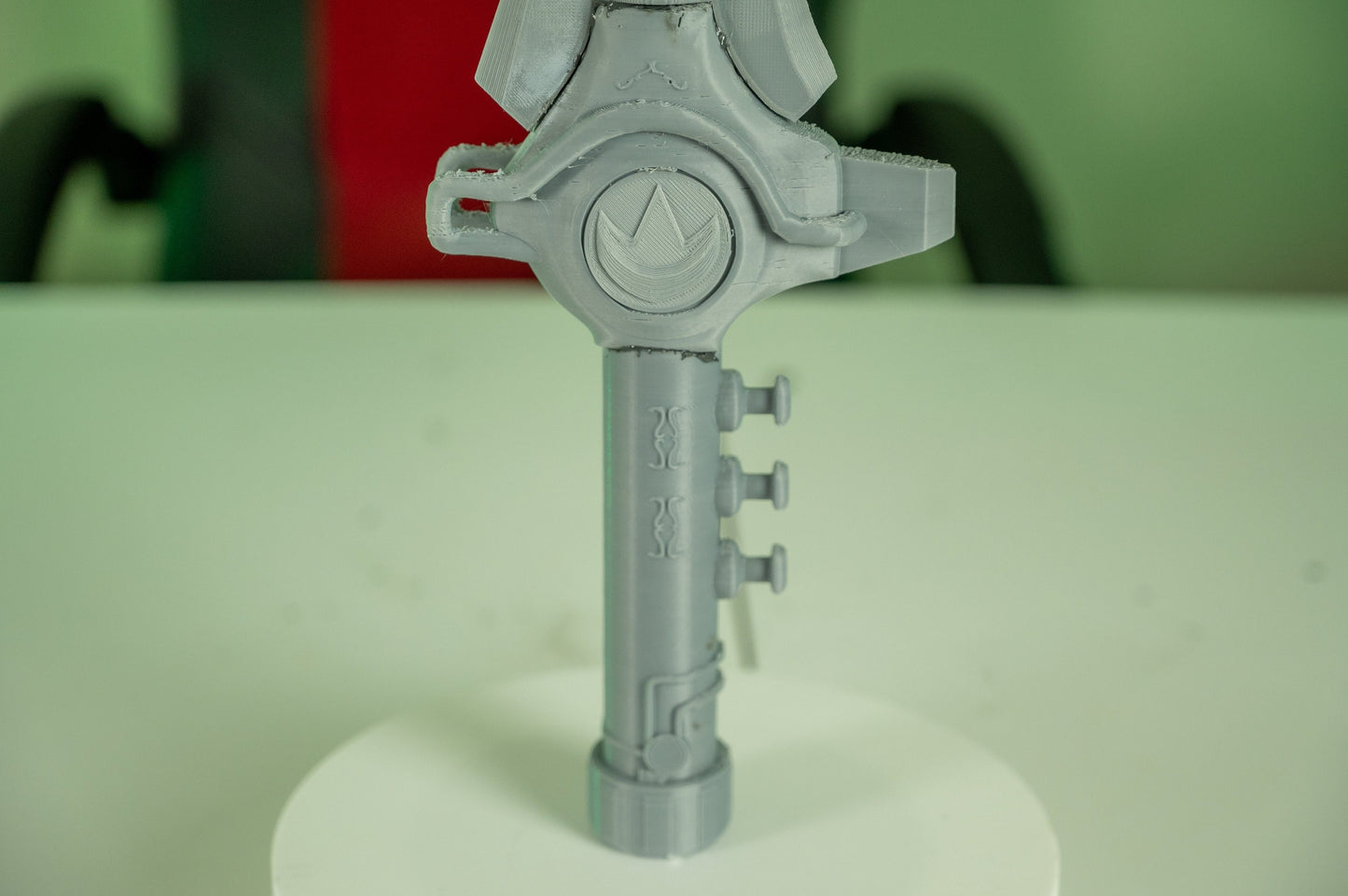 3D Printed Green Ranger Dragon Sword Flute For Power Rangers Cosplay