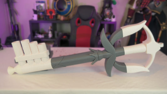 Kingdom Hearts Fairy Harp 3D-Printed Keyblade Cosplay Prop